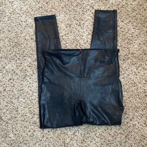 SPANX- faux leather leggings